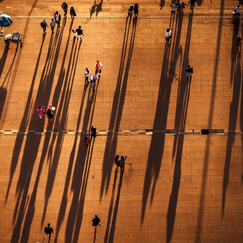 Sunset in the streets