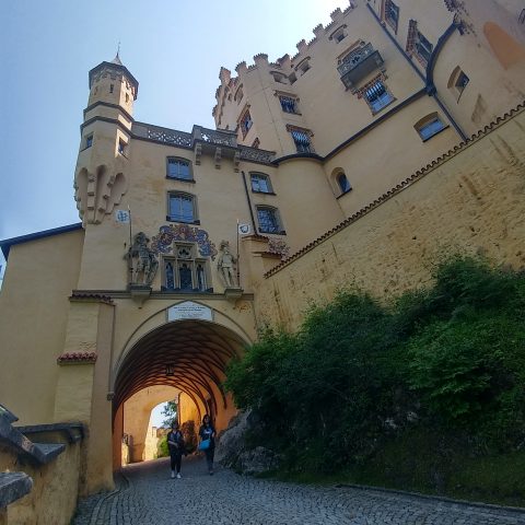 Side Entrance to A Majestic and Historic Castle in Germany