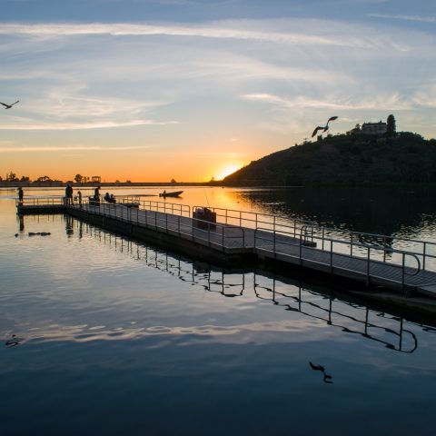 Sunset on the lake