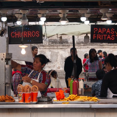 French fries and churros