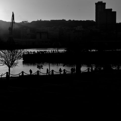 sunset in Coruna