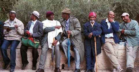 Ethiopian-Israeli Men at Sigd Festival