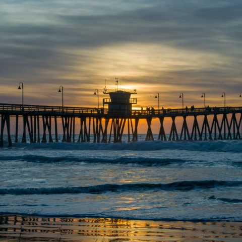 Sunset on the pier