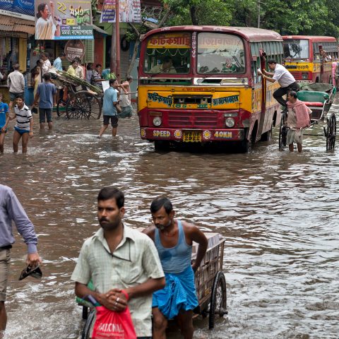 Flooded street