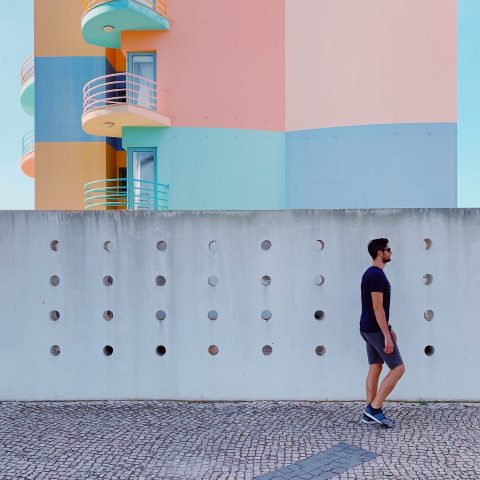 The colorful houses of Albufeira