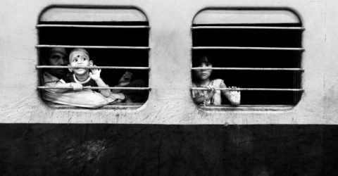 Passengers of the last train.