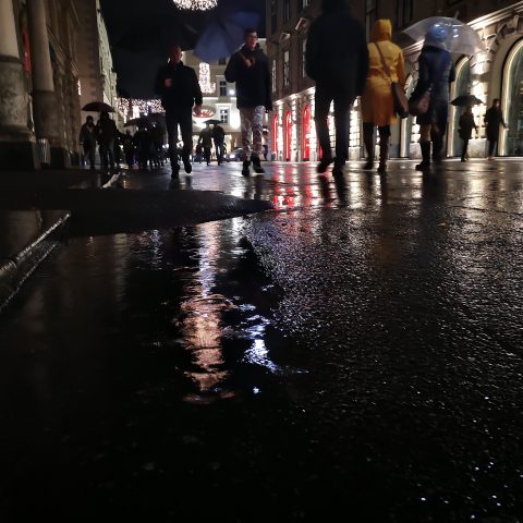 Rainy night on the street