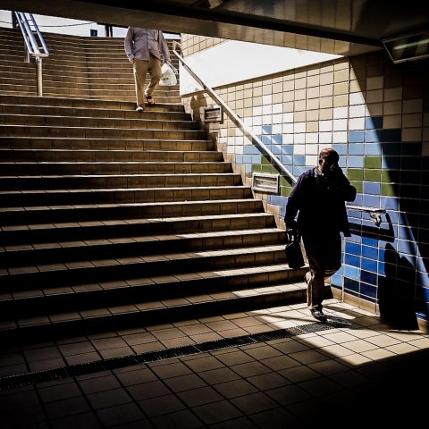 man in the tunnel