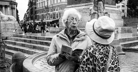 Tourists on Rome