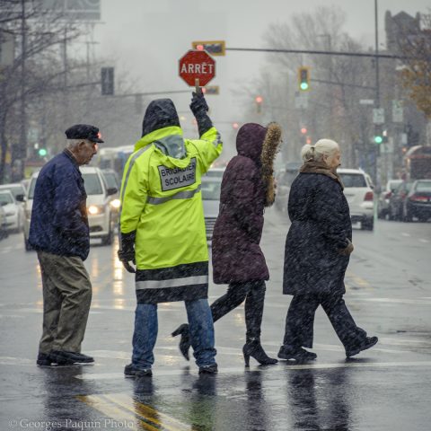 The crossing guard