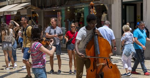 Street musicians