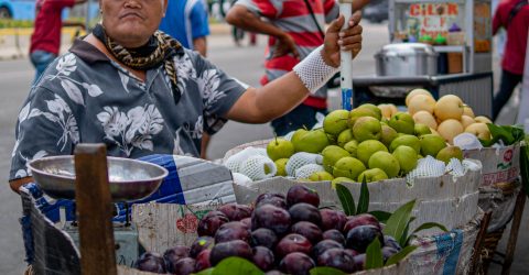 Fruit street vendor