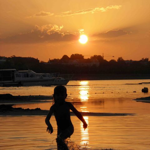 Sunset on the beach