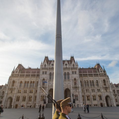 Soldiers at Parliament, Budapest