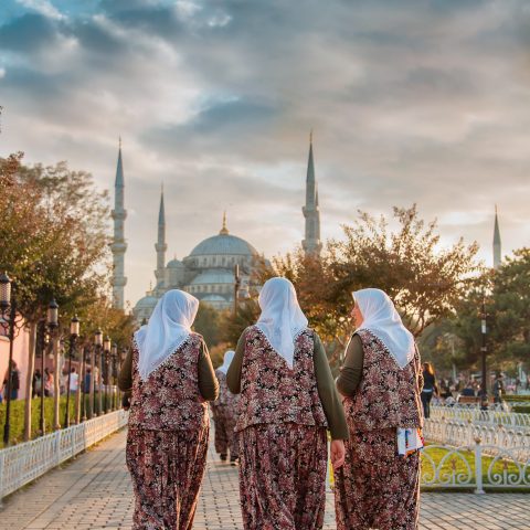 village women at the city