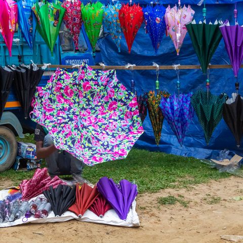 The umbrella seller