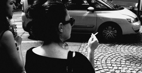 Woman smoking