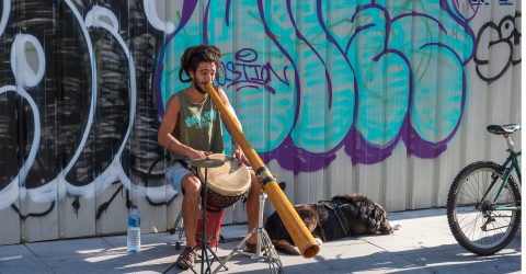 Musician in the streets of Porto.