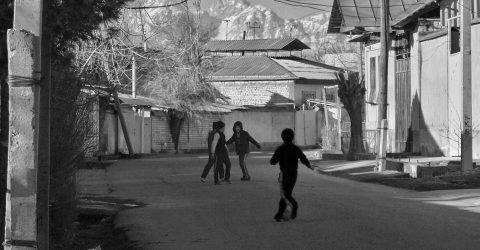 Street life in Central Asia