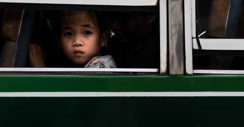 girl on the bus