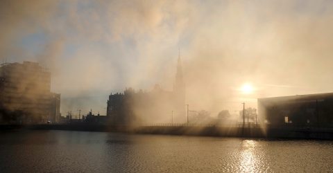 Fire in the North of Antwerp – Belgium