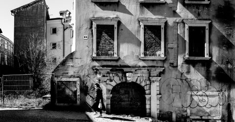 It’s so quiet in the ruins walking though the old town.