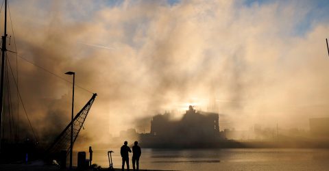 Fire in the North of Antwerp – Belgium