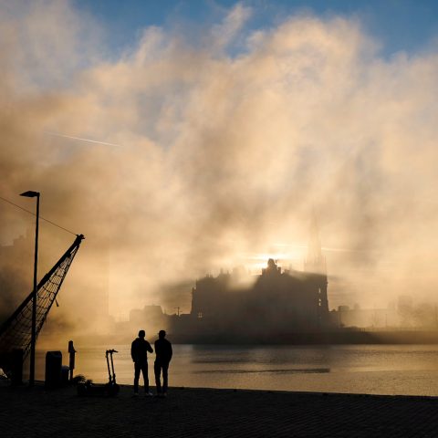 Fire in the North of Antwerp – Belgium