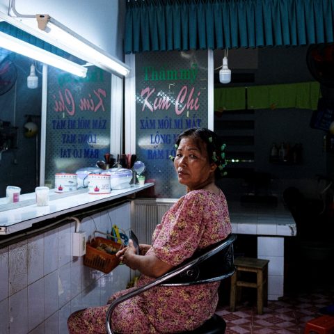 Portrait in a beauty salon