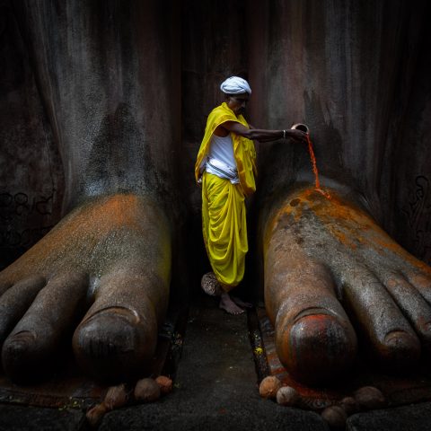 Offering Kumkum Water