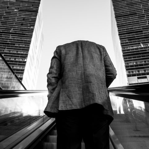 Headless on the stairs