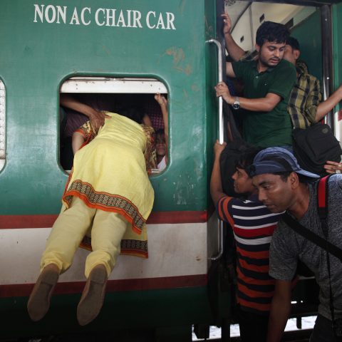 Passenger riding trains through the window for challenging journey-04