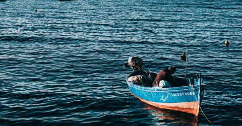 local fisherman in Polignano a Mare