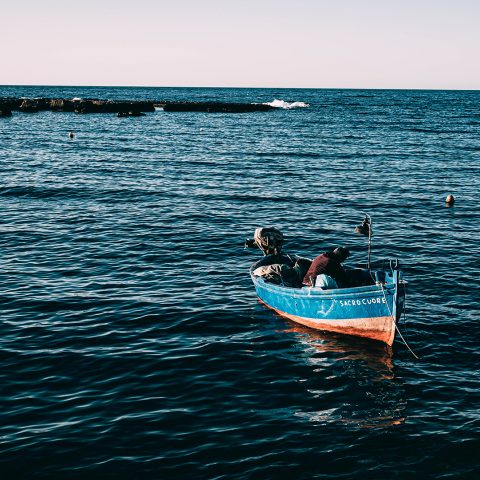 local fisherman in Polignano a Mare