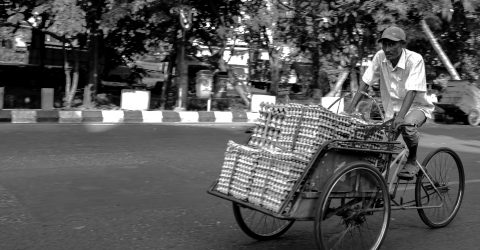 egg seller man