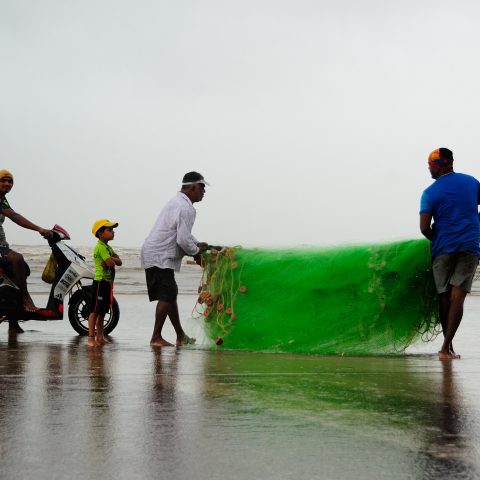 Fishing when it pours