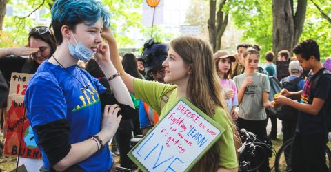 Friends at the Toronto Climate Strike