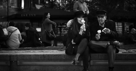 Ice cream on Thames bank